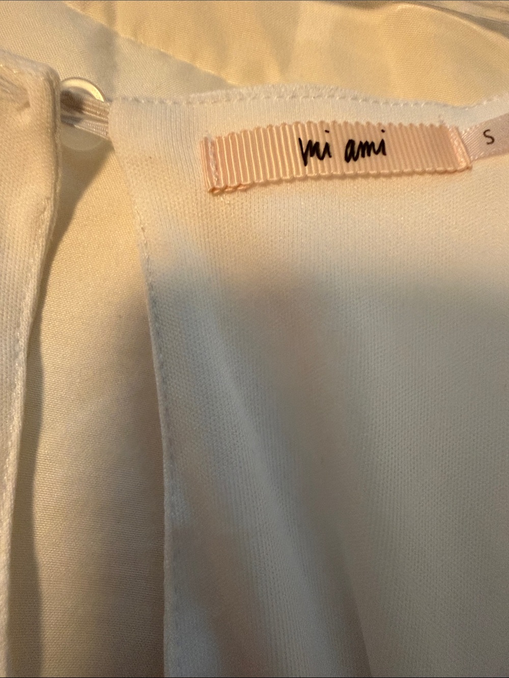 White Ruffle V-Neck Dress - Picture 3 of 3